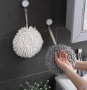 Japanese quick-drying chenille towel for kitchen and bathroom - white