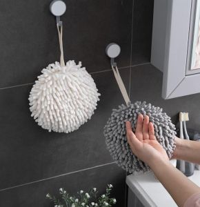 Japanese quick-drying chenille towel for kitchen and bathroom - white