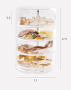Jewelery box 4-tier - transparent