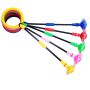 Jumping rope / hula hoop for foldable leg - green