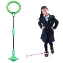 Jumping rope / hula hoop for foldable leg - green