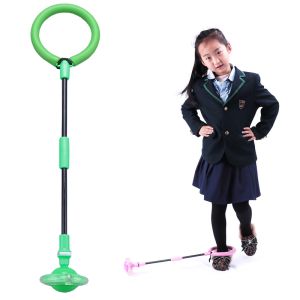Jumping rope / hula hoop for foldable leg - green