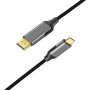 Kabel 4k60Hz USB-C 3.1 do DisplayPort 1,8m