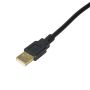 Kabel Akyga AK-USB-23 (USB M - USB 2.0 F; 0,15m; kolor czarny)