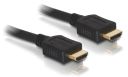 Kabel DELOCK 84407 (HDMI M - HDMI M; 2m; kolor czarny)