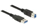 Kabel DELOCK 85068 (USB 3.0 M - USB 3.0 Typu B M; 2m; kolor czarny)