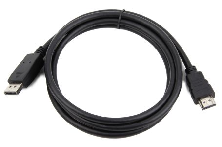 Kabel GEMBIRD CC-DP-HDMI-3M (HDMI M - DisplayPort M; 3m; kolor czarny)