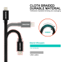 Kabel / Przewód USB-C / Lightning MFI 1.2 m Swissten - srebrny