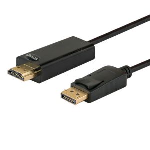 Kabel SAVIO CL-56 (HDMI M - DisplayPort M; 1,5m; kolor czarny)