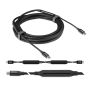 Kabel USB Club3D CAC-1535 (USB 3.2 Gen2 Type C to C Active Bi-directional Cable 8K60Hz M/M 5m)