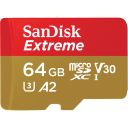 Karta pamięci z adapterem SanDisk EXTREME SDSQXA2-064G-GN6AA (64GB; Class 10, V30; + adapter)