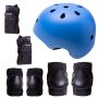 Kask + ochraniacze na rolki, deskorolkę, rower - niebiesko czarny, rozmiar S