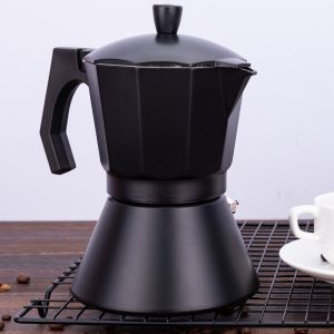 Kawiarka do kawy – czarna, 600ml, 12 filiżanek Indukcja