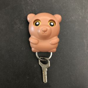 Key hanger - brown teddy bear