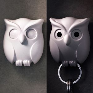 Key hanger - white owl