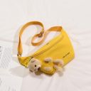 Kidney / sachet with a teddy bear - yellow