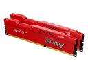 KINGSTON 8GB 1600MHz DDR3 CL10 DIMM (Kit of 2) FURY Beast Red KF316C10BRK2/8