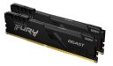 KINGSTON 8GB 2666MHz DDR4 CL16 DIMM (Kit of 2) FURY Beast Black KF426C16BBK2/8