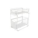 Kitchen organizer with two spacious shelves - white