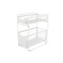 Kitchen organizer with two spacious shelves - white