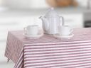 Kitchen tablecloth DENIM Stripes 120 x 140 cm, burgundy