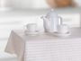 Kitchen tablecloth DENIM Stripes 140 x 180 cm, beige