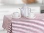Kitchen tablecloth DENIM Stripes 140 x 180 cm, burgundy