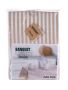 Kitchen tablecloth DENIM Stripes 140 x 180 cm, cappuccino