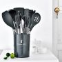 Kitchen utensils - a set of 11 elements - black