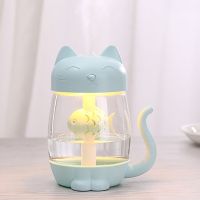 Kitty with fish air humidifier 3in1 ionizer - pink