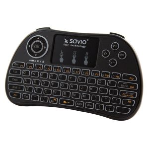 Klawiatura bezprzewodowa SAVIO Smart TV SAVWK-01 (microUSB; kolor czarny)