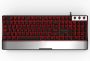 Klawiatura membranowa Activejet K-3242 (USB; (US); kolor czarno-srebrny)