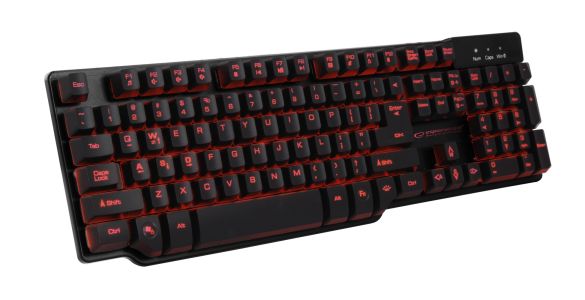 Klawiatura membranowa Esperanza EGK601 (USB 2.0; (US); kolor czarny)