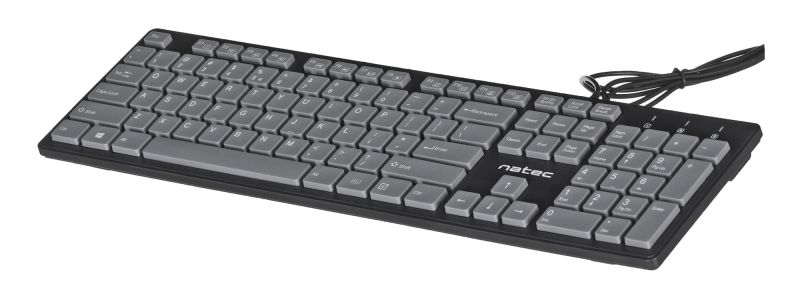 Klawiatura membranowa NATEC Discus NKL-1182 (USB 2.0; (US); kolor czarny)