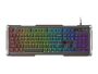 Klawiatura membranowa NATEC Rhod 400 RGB NKG-0993 (USB 2.0; (EU); kolor czarny)