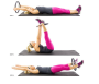 Kółko/ Obręcz do pilatesu, ćwiczeń, Fitness — fioletowe