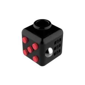 Kostka antystresowa odstresowująca Fidget Cube Czarno/Czerwona