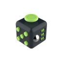 Kostka antystresowa odstresowująca Fidget Cube Czarno/Zielona