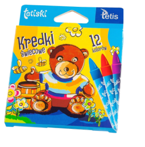 Kredki świecowe KT015-AB - 12 kolorów