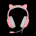KRUGER & MATZ SŁUCHAWKI NAUSZNE GAMER KIDS PINK