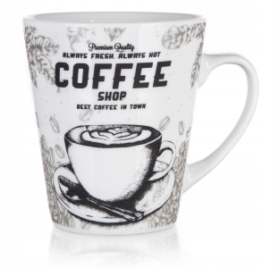 Kubek COFFEE Shop 360 ml, biały