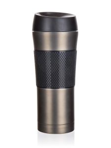 Kubek podróżny AKCENT 420ml antracyt