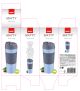 Kubek termiczny MATTY 400 ml, niebieski