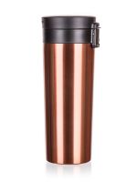 Kubek termiczny z podwójnymi ściankami ARCUS 450 ml, brązowy