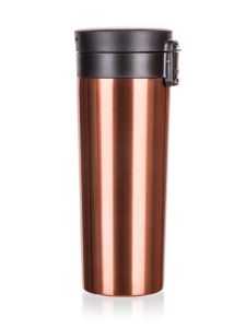 Kubek termiczny z podwójnymi ściankami ARCUS 450 ml, brązowy