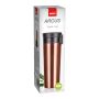 Kubek termiczny z podwójnymi ściankami ARCUS 450 ml, brązowy