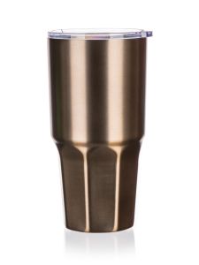 Kubek termiczny z podwójnymi ściankami BRAVO 500ml złoty