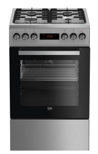 Kuchnia Beko FSE52320DXD (Płyta gazowa; Piekarnik elektryczny; 500mm)