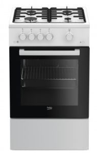 Kuchnia Beko FSG52020FW (Płyta gazowa; Piekarnik gazowy; 500mm) (WYPRZEDAŻ)
