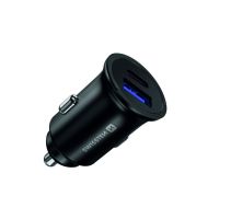 Ładowarka samochodowa USB-C + Super Charge 3.0 30W Nano Swissten Car Adapte rPower Delivery - czarna
